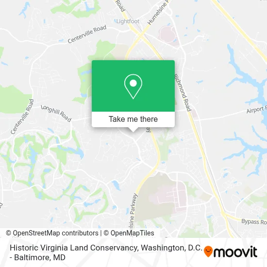 Historic Virginia Land Conservancy map