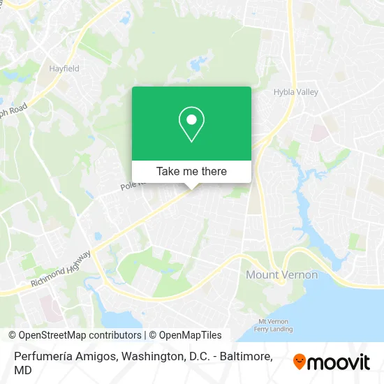 Perfumería Amigos map