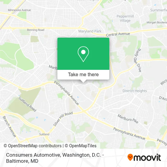 Consumers Automotive map