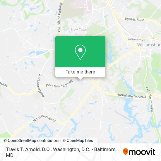 Travis T. Arnold, D.O. map