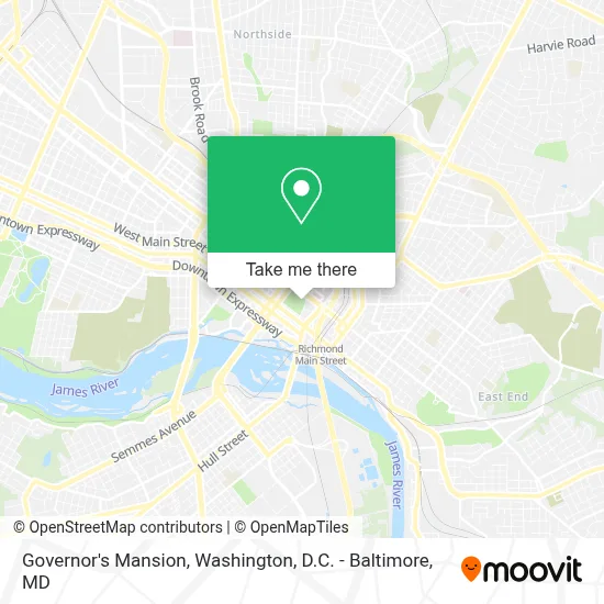 Governor's Mansion map