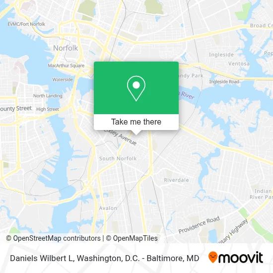 Daniels Wilbert L map