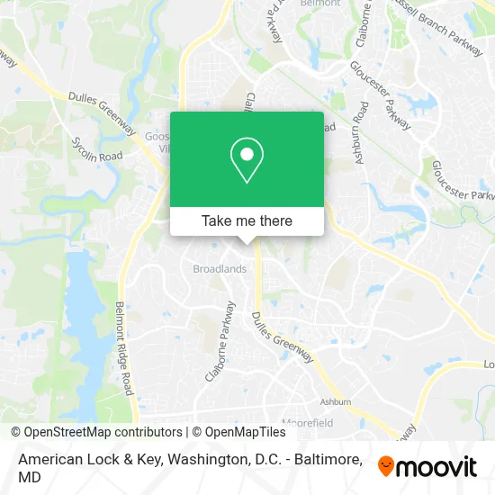 American Lock & Key map