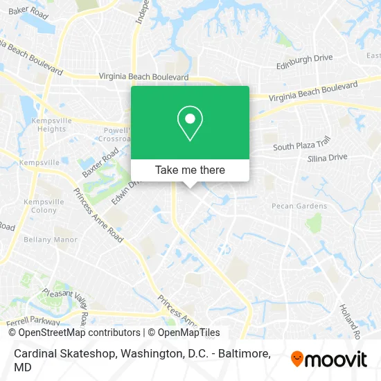 Cardinal Skateshop map
