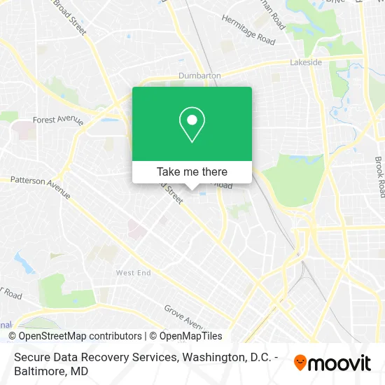 Secure Data Recovery Services map