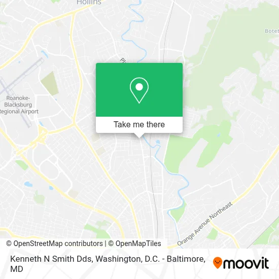 Kenneth N Smith Dds map