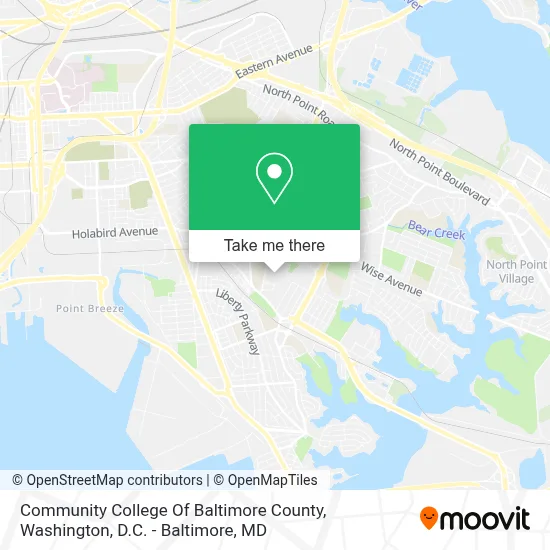 Community College Of Baltimore County map