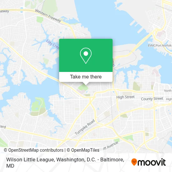 Wilson Little League map