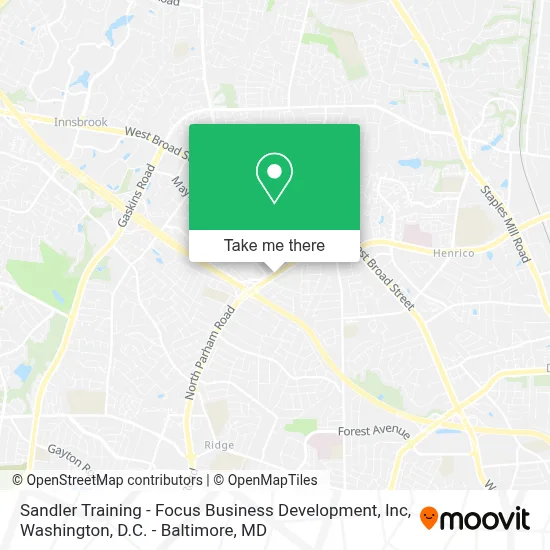 Sandler Training - Focus Business Development, Inc map