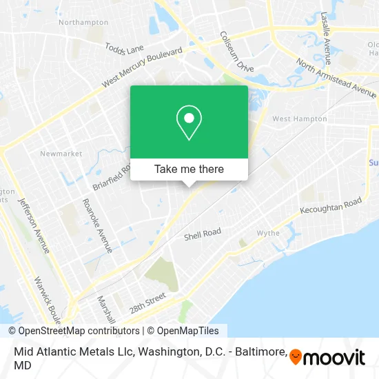 Mid Atlantic Metals Llc map