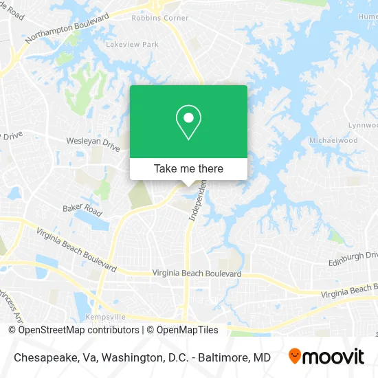 Chesapeake, Va map