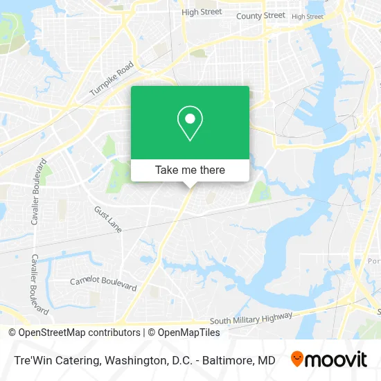 Tre'Win Catering map