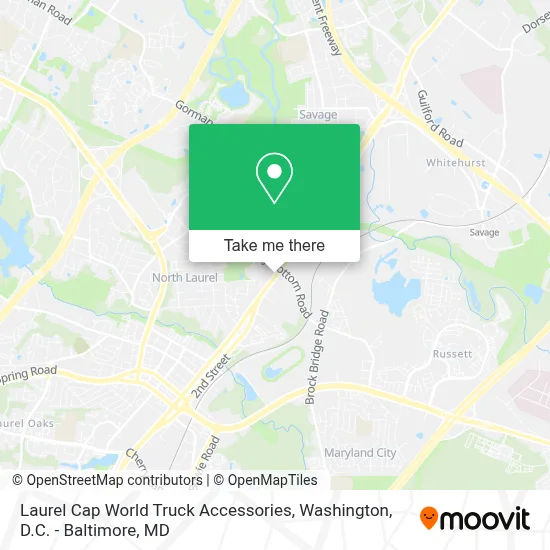 Laurel Cap World Truck Accessories map