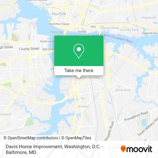 Davis Home Improvement map