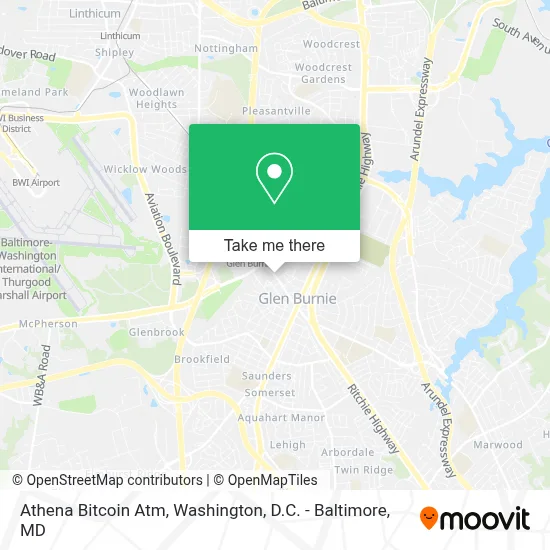 Athena Bitcoin Atm map