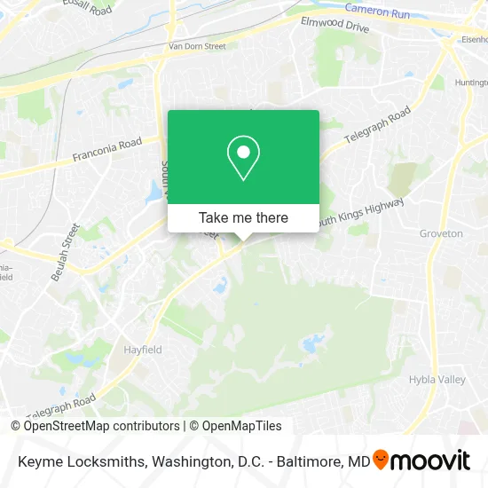 Keyme Locksmiths map