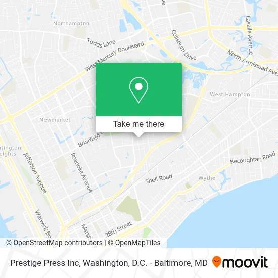 Prestige Press Inc map