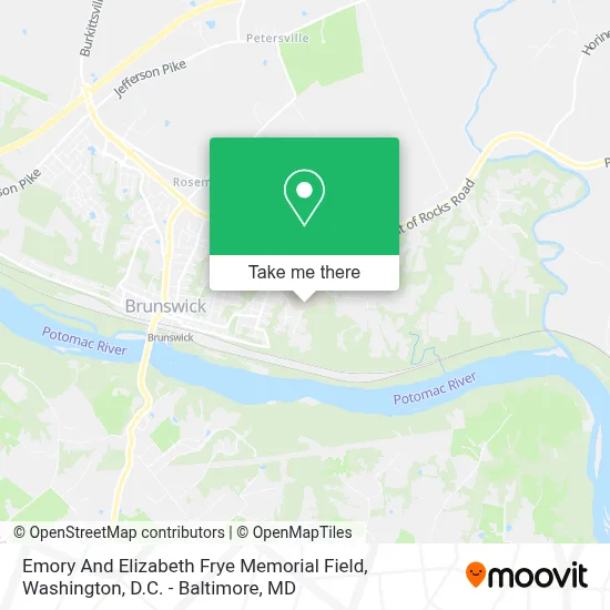 Emory And Elizabeth Frye Memorial Field map