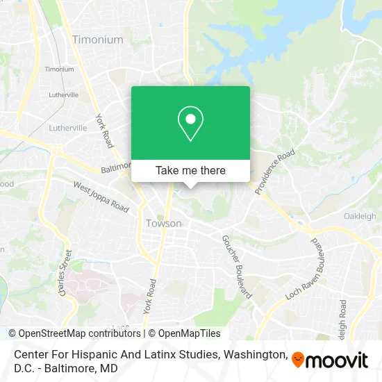 Center For Hispanic And Latinx Studies map