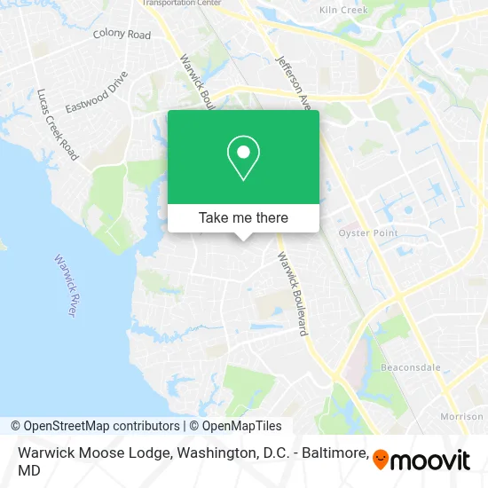 Warwick Moose Lodge map