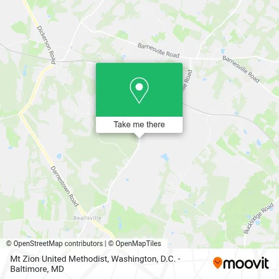 Mt Zion United Methodist map
