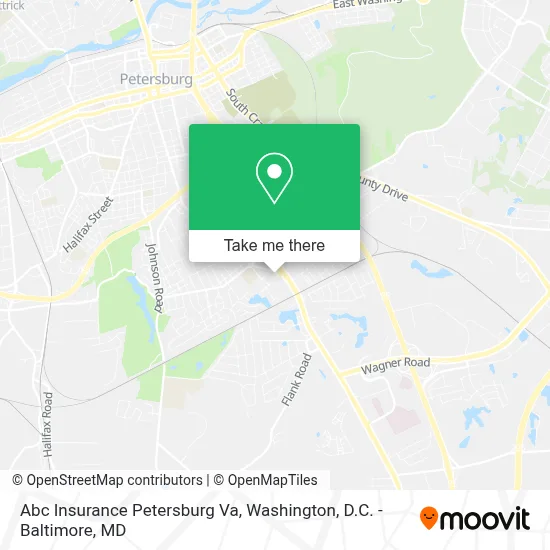 Abc Insurance Petersburg Va map