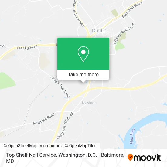Top Shelf Nail Service map