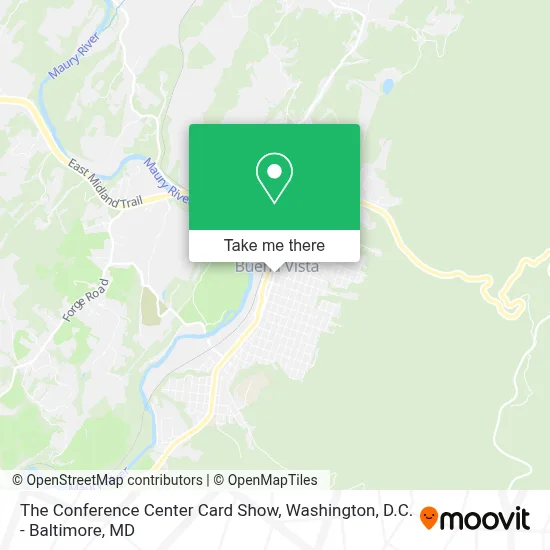 The Conference Center Card Show map