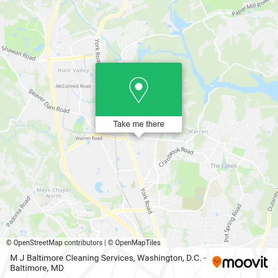 M J Baltimore Cleaning Services map