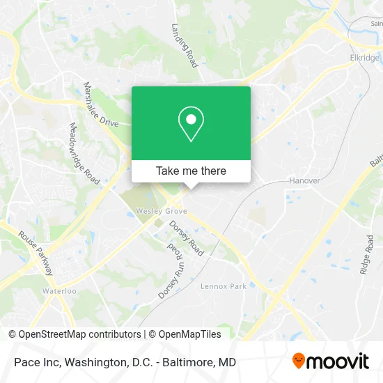 Pace Inc map