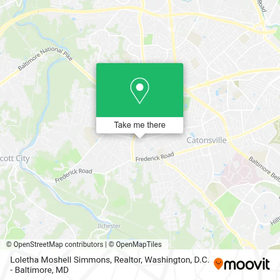 Loletha Moshell Simmons, Realtor map