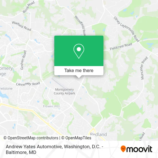 Andrew Yates Automotive map