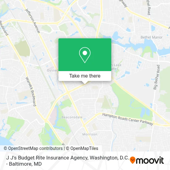 J J's Budget Rite Insurance Agency map