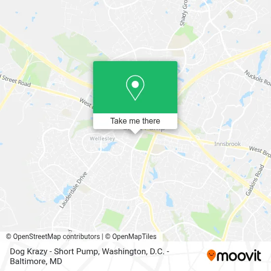 Dog Krazy - Short Pump map