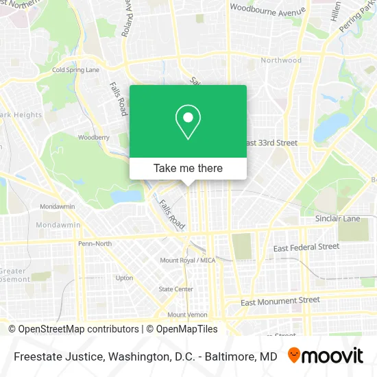 Freestate Justice map