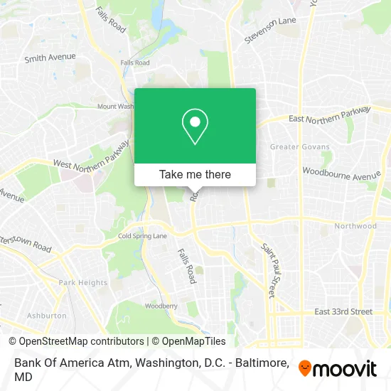 Bank Of America Atm map