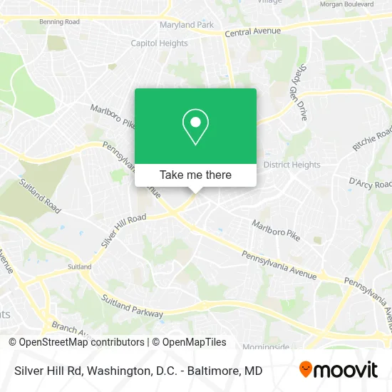 Silver Hill Rd map