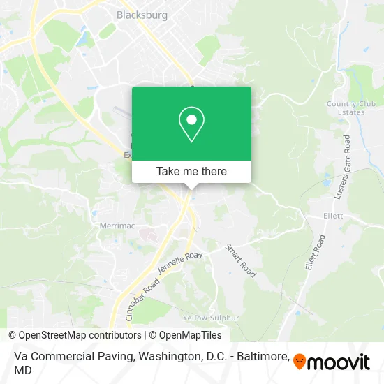Va Commercial Paving map