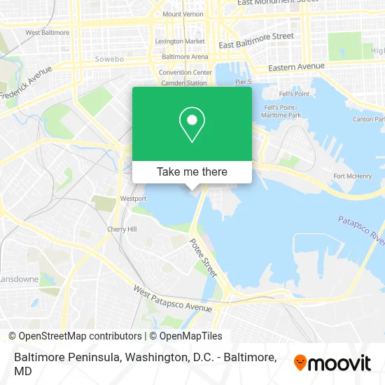 Baltimore Peninsula map