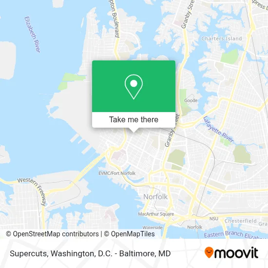 Supercuts map