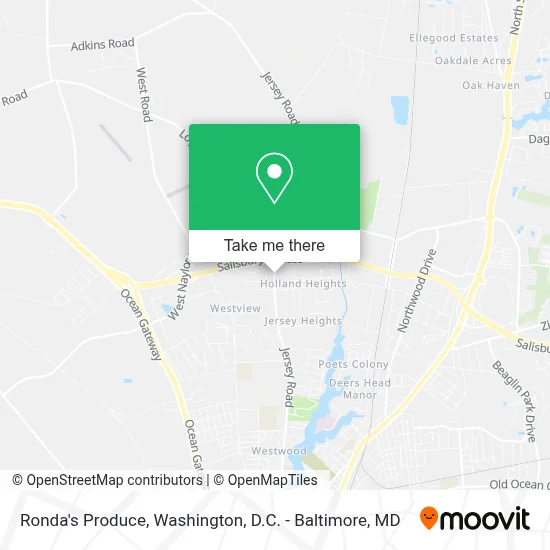 Ronda's Produce map