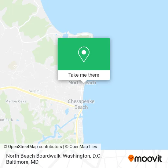 North Beach Boardwalk map