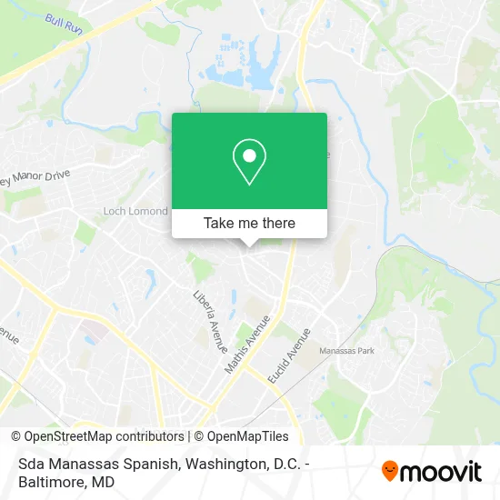 Sda Manassas Spanish map