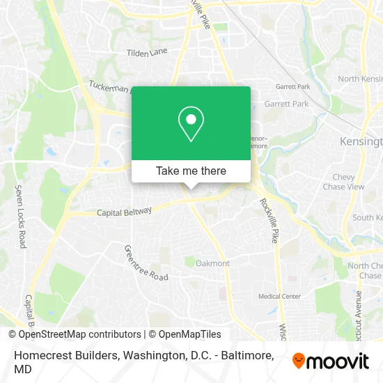 Homecrest Builders map