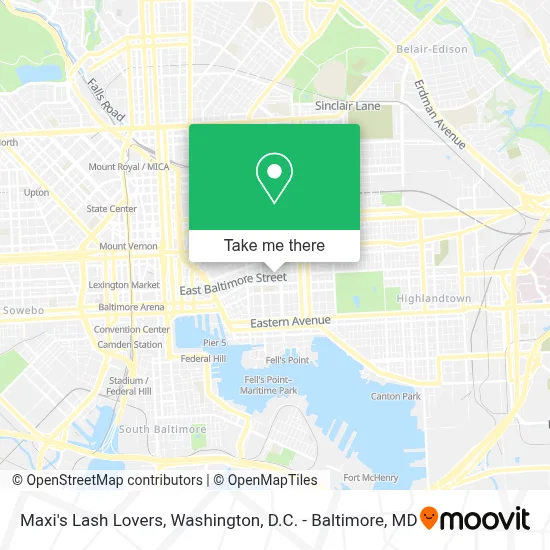 Maxi's Lash Lovers map