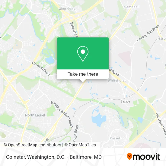 Coinstar map