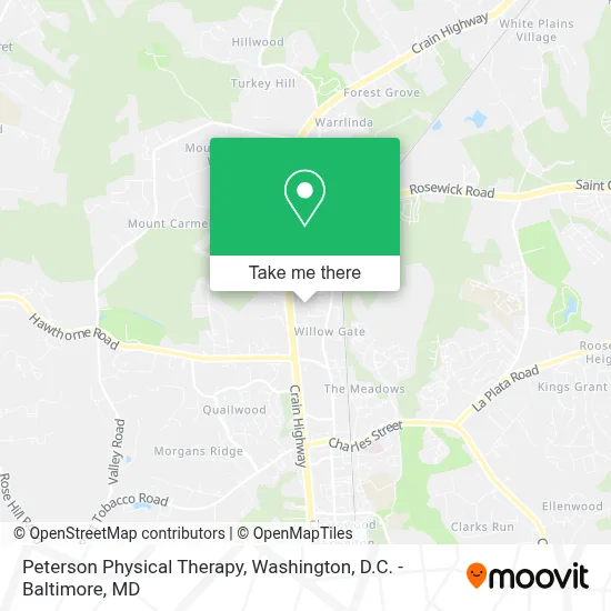 Peterson Physical Therapy map
