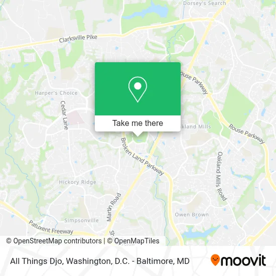 All Things Djo map