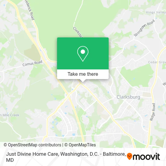 Just Divine Home Care map