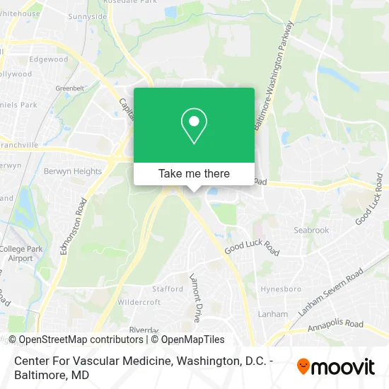 Center For Vascular Medicine map